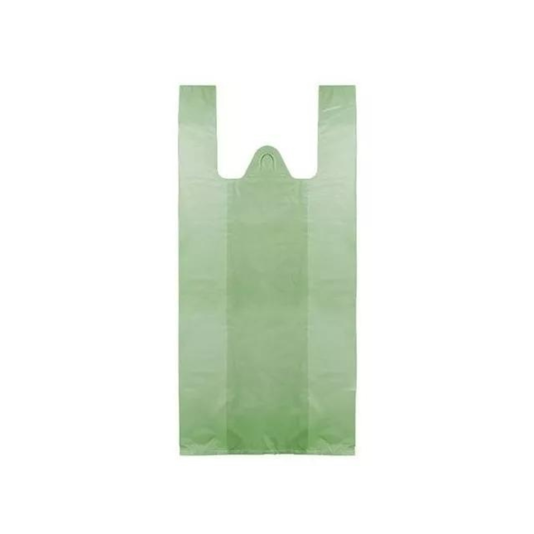 Bolsa camiseta verde lisa inpla