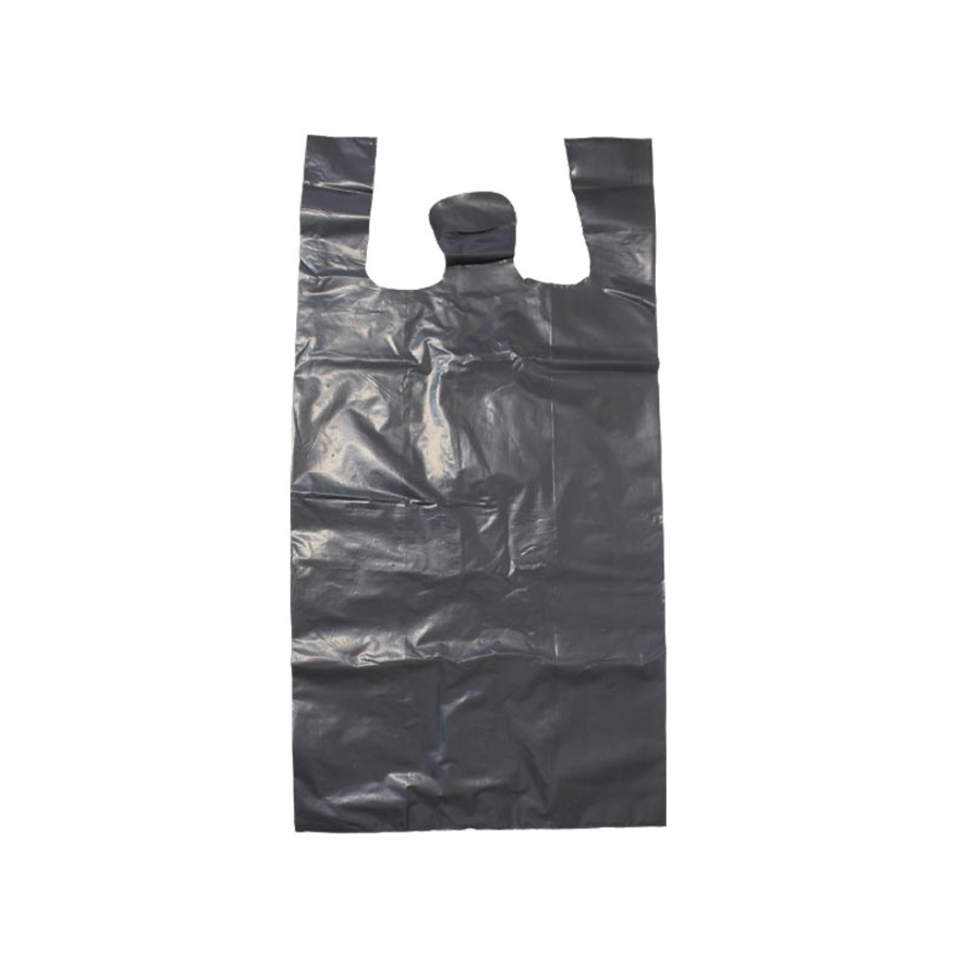 Bolsa camiseta negra lisa inpla