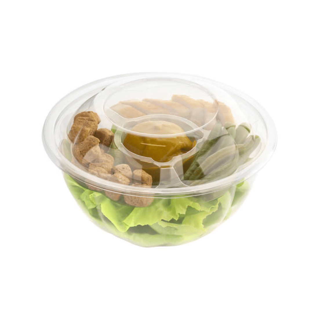 Ensaladera con tapa y separador